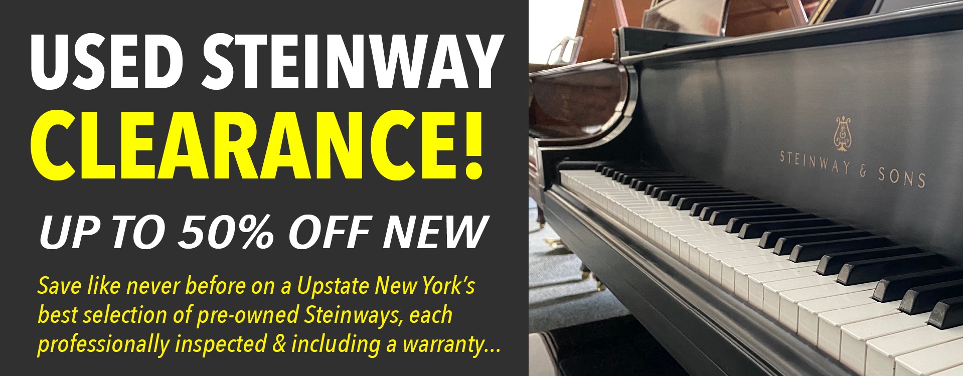 Used Steinway Clearance